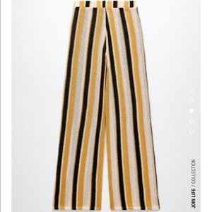 Striped rustic pants